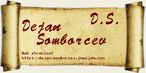Dejan Somborčev vizit kartica